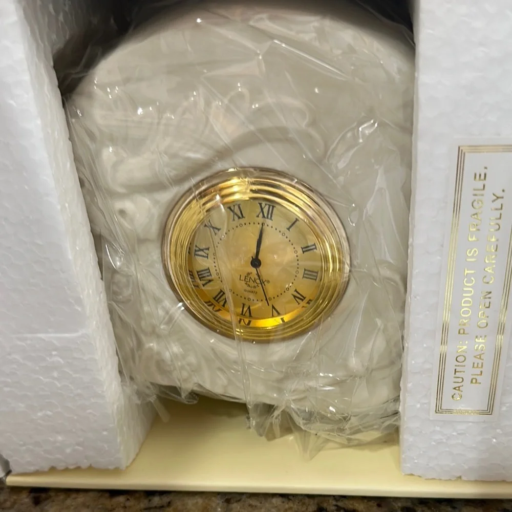 Lenox Gold and Cream Classic Wall Clock